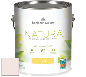 Benjamin Moore 512 Natura Interior Flat Finish матовая краска цвет 2093-70 Pink Bliss