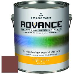Benjamin Moore 794 Advance Interior Paint-High Gloss глянцевая алкидная эмаль цвет 2084-10 Brick Red