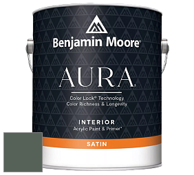 Benjamin Moore Aura 526 Waterborne Interior Satin Finish покрытие цвет NCS S 7010-G10Y 