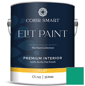 Краска COLOR SMART CS 745 ELIT PAINT глубокоматовая моющаяся краска цвет 2046-30 Cayman Lagoon
