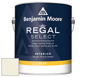 Benjamin Moore 547 Regal Select Waterborne Interior Flat Finish краска цвет OC-39 Timid White