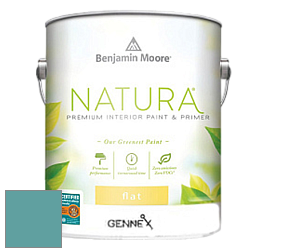Benjamin Moore 514 Natura Interior Semi-Gloss Finish краска цвет 2052-40 Blue Spa
