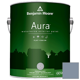 Краска Aura Waterborne Exterior Flat Finish (629) цвет 2128-40 Oxford Gray