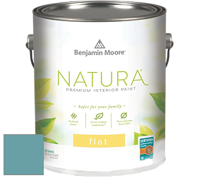 Benjamin Moore 512 Natura Interior Flat Finish матовая краска цвет 2053-40 Blue Lake