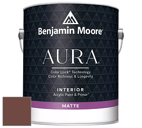 Benjamin Moore Aura 522 Interior Paint - Matte краска цвет 2104-10 Pancake Syrup