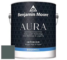 Benjamin Moore Aura 524 Waterborne Interior Eggshell Finish краска цвет 2123-10 Mediterranean Teal