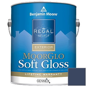 Краска Regal Select Exterior Paint-Moor GloSoft Gloss Finish (W096) цвет 2064-10 Bold Blue