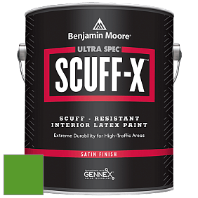Benjamin Moore 486 Ultra Spec SCUFF-X Interior Satin Finish краска цвет 2032-10 Neon Green