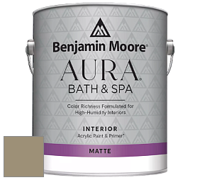 Benjamin Moore Aura 532 Bath & Spa Waterborne Interior Paint Matte Finish краска цвет 1511 Bed of Ferns