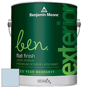 Benjamin Moore Ben 541 Waterborne Exterior Flat Finish краска цвет 820 Misty Blue