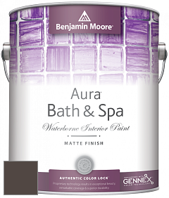 Benjamin Moore Aura 532 Bath & Spa Waterborne Interior Paint Matte Finish краска цвет 2115-10 Appalachian Brown