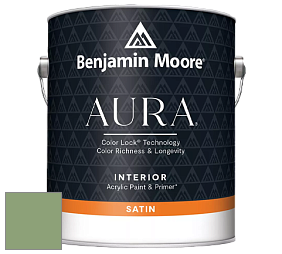 Benjamin Moore Aura 526 Waterborne Interior Satin Finish покрытие цвет NCS S 3030-G30Y 