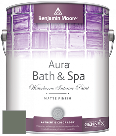 Benjamin Moore Aura 532 Bath & Spa Waterborne Interior Paint Matte Finish краска цвет NCS S 6010-G30Y 
