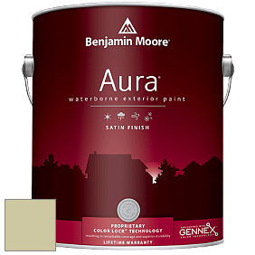 Benjamin Moore Aura 631 Waterborne Exterior Satin Finish краска цвет 2145-40 Fernwood Green