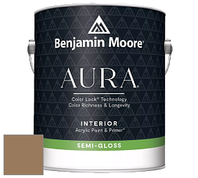 Benjamin Moore Aura 528 Waterborne Interior Semi-gloss Finish краска цвет 1042 Caramel Apple