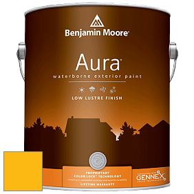 Benjamin Moore Aura 634 Waterborne Exterior Low Lustre Finish краска цвет 2020-30 Sparkling Sun