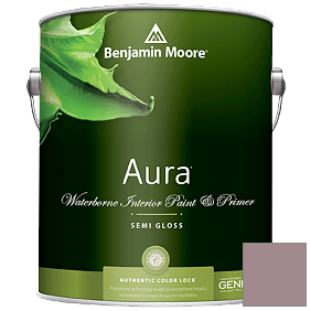 Краска Aura Waterborne Interior Semi-gloss Finish (528) цвет 1251 Mulberry Wine