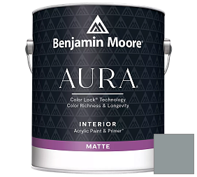 Краска Benjamin Moore Aura Interior Paint - Matte (522) цвет 1587 Gibraltar Cliffs