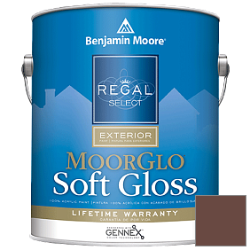 Краска Regal Select Exterior Paint-Moor GloSoft Gloss Finish (W096) цвет 2103-10 Natural Brown
