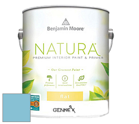 Benjamin Moore 514 Natura Interior Semi-Gloss Finish краска цвет 2058-50 Aquarium Blue