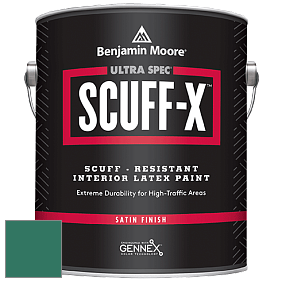 Benjamin Moore 486 Ultra Spec SCUFF-X Interior Satin Finish краска цвет RAL 6000 