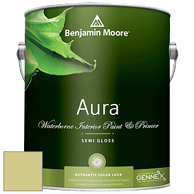 Benjamin Moore Aura 528 Waterborne Interior Semi-gloss Finish краска цвет 2146-40 Pale Avocado