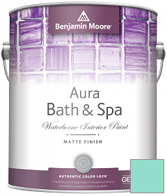 Краска Benjamin Moore Aura Bath & Spa Interior Paint Matte Finish (532) цвет 2046-50 Scuba Green