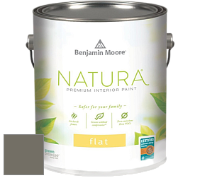 Benjamin Moore 512 Natura Interior Flat Finish матовая краска цвет 2139-30 Sharkskin