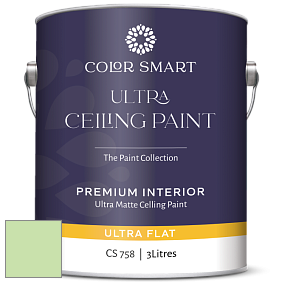 COLOR SMART CS 758 ULTRA CEILING PAINT ультраматовая краска цвет NCS S 0530-G30Y 