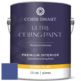 COLOR SMART CS 758 ULTRA CEILING PAINT ультраматовая краска цвет NCS S 4050-R70B 