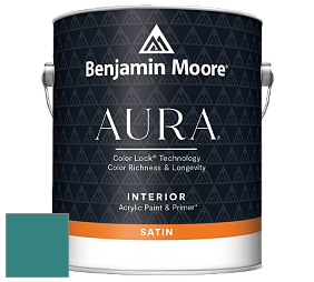 Benjamin Moore Aura 526 Waterborne Interior Satin Finish покрытие цвет NCS S 4040-B50G 