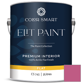 Краска COLOR SMART CS 745 ELIT PAINT глубокоматовая моющаяся краска цвет 1348 Razzle Dazzle
