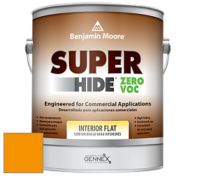 Benjamin Moore 355 Super Hide Zero Voc Interior Flat краска цвет 2018-10 Orange Sky