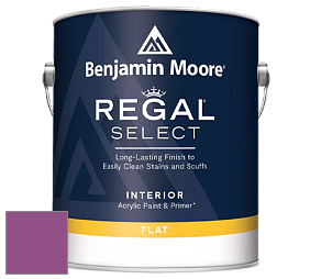 Benjamin Moore 547 Regal Select Waterborne Interior Flat Finish краска цвет 2074-30 Twilight Magenta