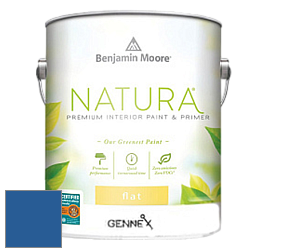 Benjamin Moore 514 Natura Interior Semi-Gloss Finish краска цвет 2066-20 Evening Blue