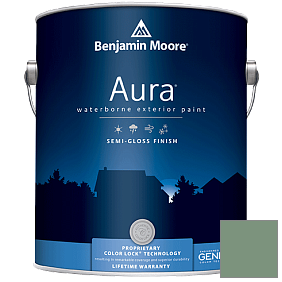Краска Aura Waterborne Exterior Semi-Gloss Finish (632) цвет 635 Parsley Snips