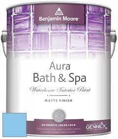 Benjamin Moore Aura 532 Bath & Spa Waterborne Interior Paint Matte Finish краска цвет NCS S 0540-R90B 
