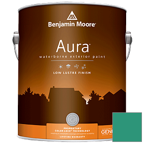 Краска Aura Waterborne Exterior Low Lustre Finish (634) цвет 608 Erin Green