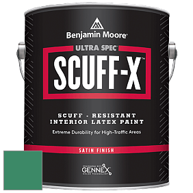 Benjamin Moore 486 Ultra Spec SCUFF-X Interior Satin Finish краска цвет 594 Peridot