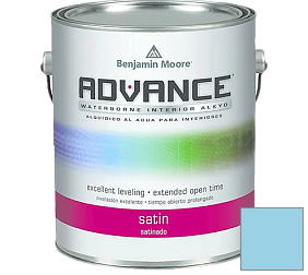 Краска Benjamin Moore 792. Advance Interior Paint-Satin эмаль цвет 780 Crisp Morning Air