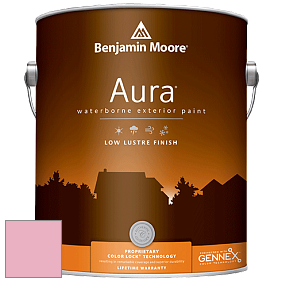 Benjamin Moore Aura 634 Waterborne Exterior Low Lustre Finish краска цвет 2087-50 Strawberry Sorbet