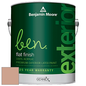 Benjamin Moore Ben 541 Waterborne Exterior Flat Finish краска цвет 1207 San Carlos Tan