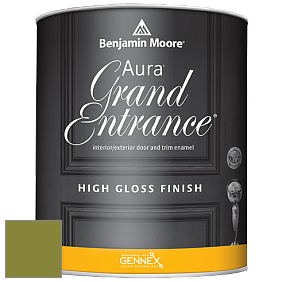 Benjamin Moore Aura 148 Grand Entrance High Gloss эмаль цвет 2146-10 Dark Celery