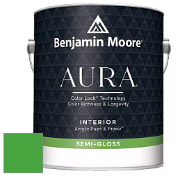 Benjamin Moore Aura 528 Waterborne Interior Semi-gloss Finish краска цвет RAL 6018 