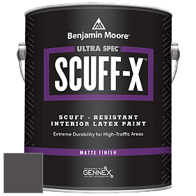 Benjamin Moore 484 Ultra Spec SCUFF-X Interior Matte Finish краска цвет 2130-20 Deep Caviar