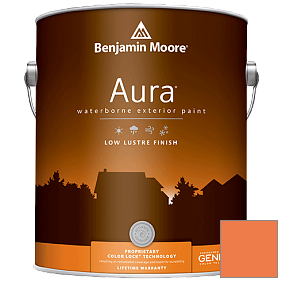 Краска Aura Waterborne Exterior Low Lustre Finish (634) цвет 091 Tangerine Melt
