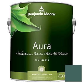 Краска Aura Waterborne Interior Semi-gloss Finish (528) цвет 2051-20 Pine Green