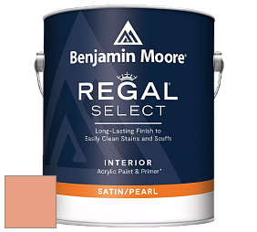 Benjamin Moore 550 Regal Select Waterborne Interior Pearl Finish краска цвет 068 Succulent Peach