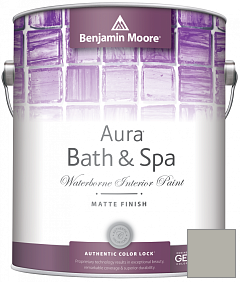 Краска Benjamin Moore Aura Bath & Spa Interior Paint Matte Finish (532) цвет 2137-50 Sea Haze