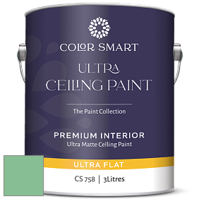COLOR SMART CS 758 ULTRA CEILING PAINT ультраматовая краска цвет 2036-40 Meadowlands Green